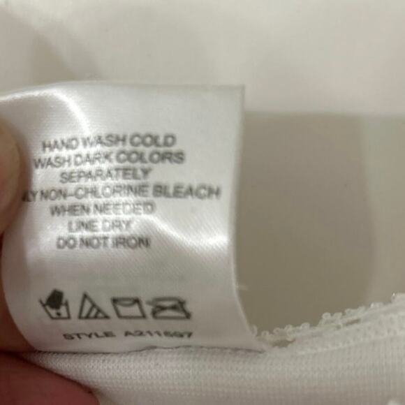 Breezies Angel Love White Lace Y2K Fairycore Cami Top 1X - Picture 8 of 9